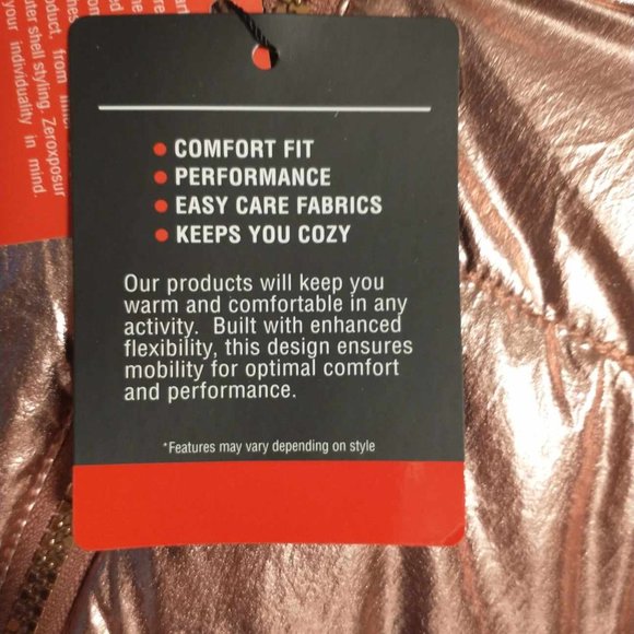 Zeroxposur girl winter coat jacket size 5/6 shiny Metallic pink - Picture 4 of 6